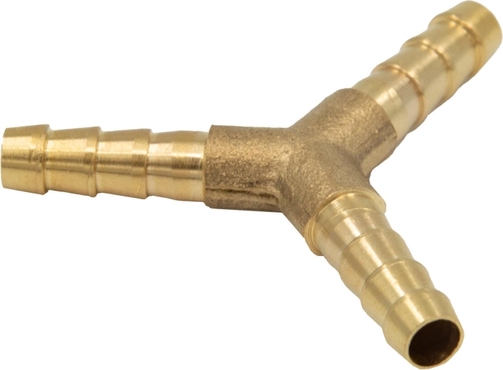 Slangkoppeling Y-splitter 6 mm messing