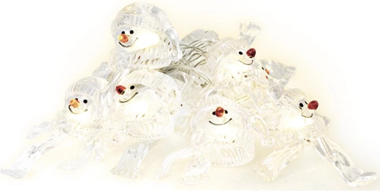 Retlux lichtslinger met sneeuwpoppen 1,35 m, 10 leds