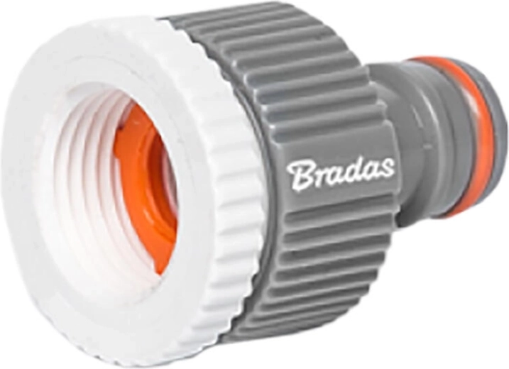 Kunststof adapter met binnendraad 3/4" en reductie 1/2" WHITE LINE