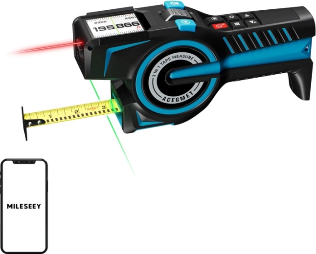 Mileseey DTX 10 laserafstandsmeter met meetlint en Bluetooth (100 m)