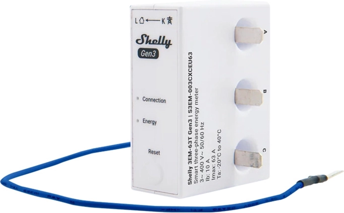 Shelly 3EM energiemeter