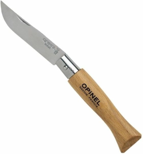 Opinel N°05 Inox zakmes 6 cm van beukenhout