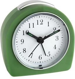 TFA analoge retro wekker met achtergrondverlichting, groen