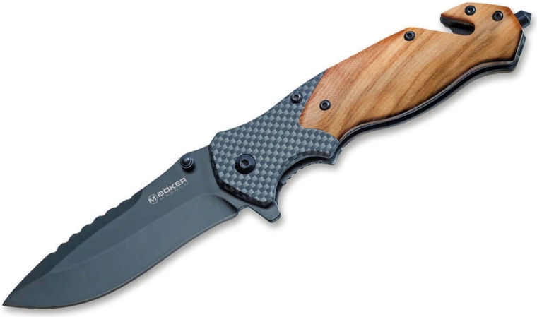 Magnum Blomkvist Olive reddings-vouwmes met olijfhout 8,5 cm