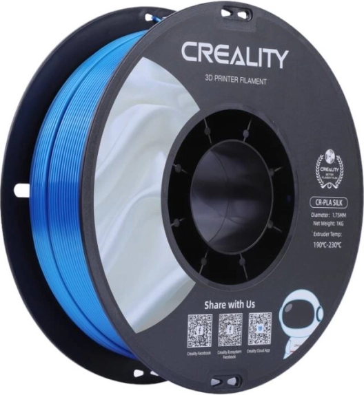 Creality CR-PLA Silk filament 1,75 mm blauw