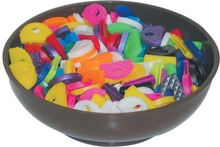 Kunststof sleutelonderscheiders – mix van kleuren (300 stuks)