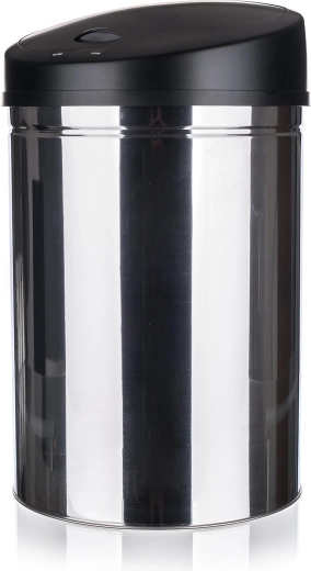 Touchloze prullenbak SENZO 30 l rond roestvrij staal