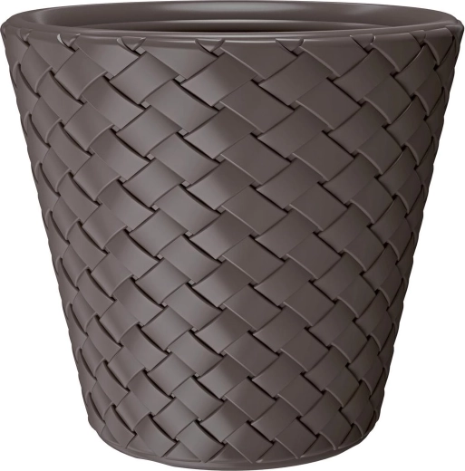 Bloempot Matuba, donkerbruin, 28 l