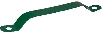Geplastificeerde klem voor paal 38 mm, groen