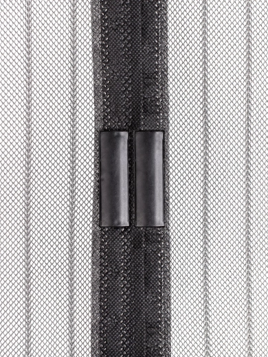 Magnetisch hordeur 100 × 210 cm, zwart