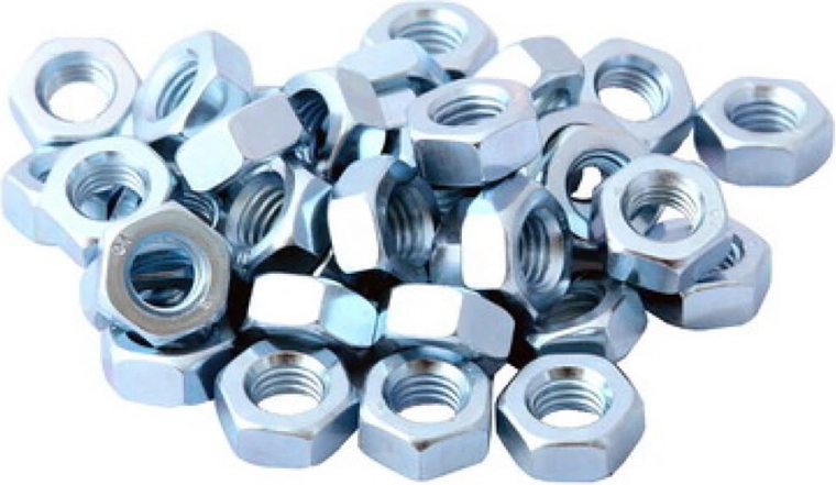 Zeskantmoer M18 verzinkt DIN 934 (100 stuks)