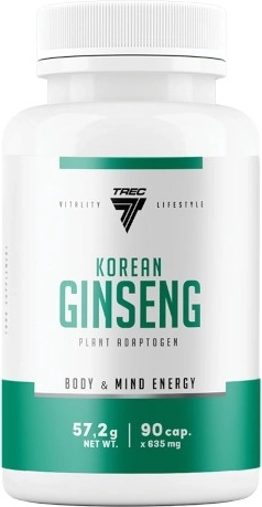 Trec Koreaanse ginseng – extract van Panax ginseng, 90 capsules