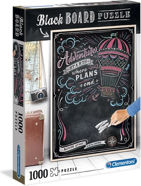 Clementoni puzzel Black Board 1000 – reizen