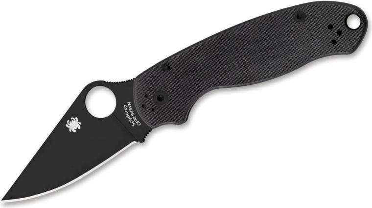 Spyderco Para 3 Black G10 zakmes 7,5 cm – volledig zwart