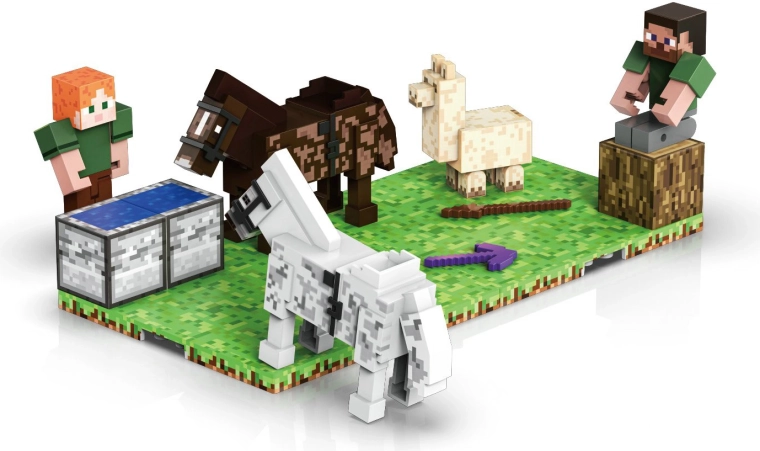 Magnet World bouwset paardenhouder