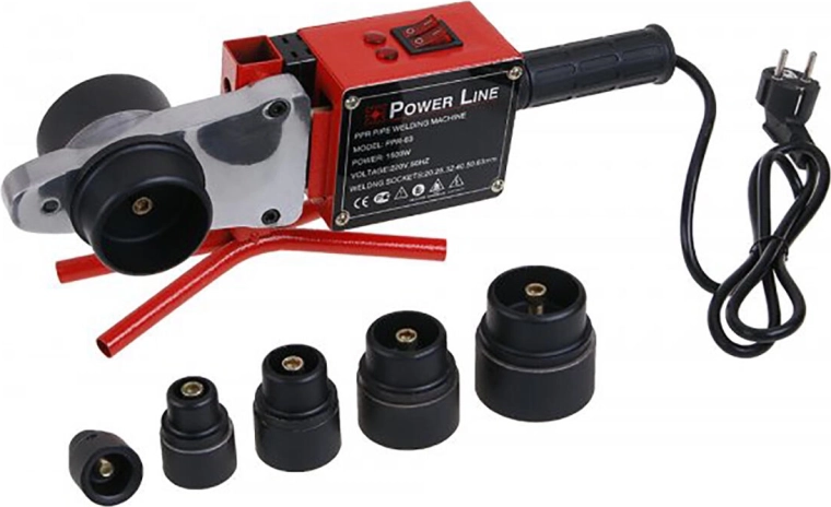 Polyfusiemaskin FESTA 750/1500 W met set opzetstukken