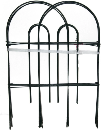 Groene tuinrand 60 cm × 3 m, metaal en kunststof