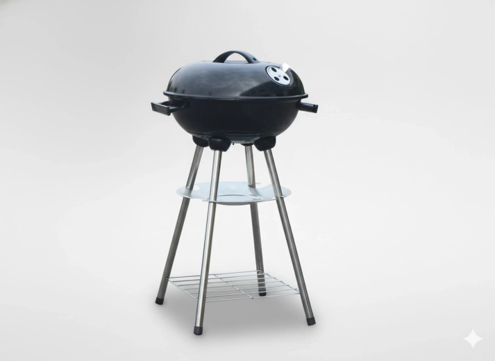 Kogelbarbecue met deksel 35 × 39 × 63 cm