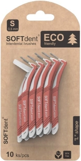 Softdent eco interdentale borsteltjes 0,5 mm S