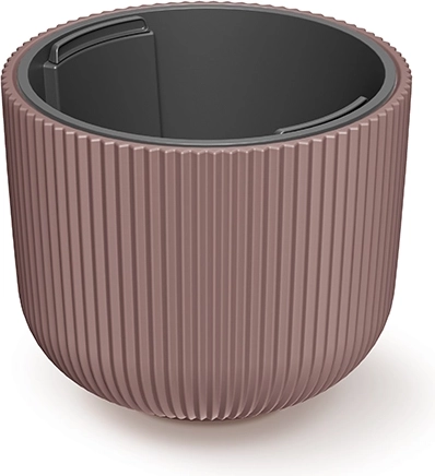 Bloempot Milly met inzet, diameter 20 cm, marsala