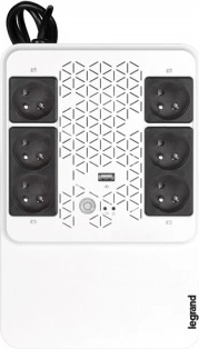 UPS noodstroomvoorziening LEGRAND Keor Multiplug 600 VA met AVR, 6 FR-stopcontacten, USB en RJ45