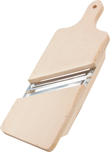 Houten koolschaaf met twee messen, 41,5 cm