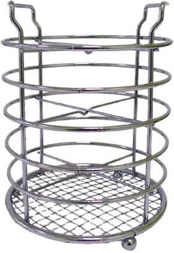 Bestekhouder van verchroomd metaal 11 × 14,7 cm