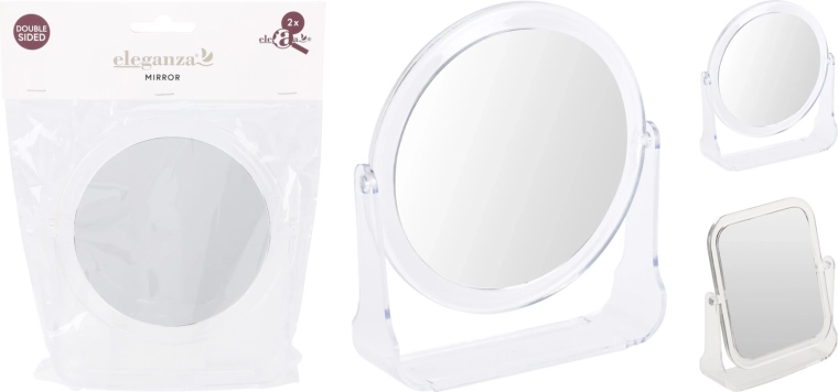 Chomik cosmeticaspiegel met LED-verlichting, 5x vergroting, 13 × 14 cm