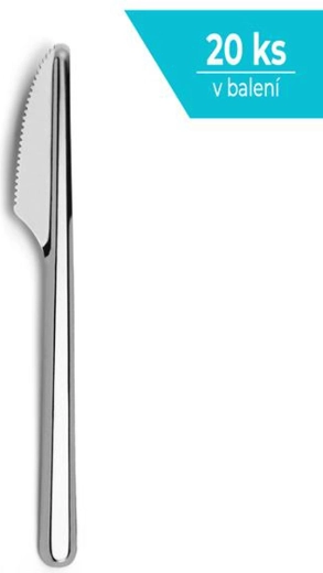 Roestvrijstalen tafelmes Amefa Leaves – set van 20 stuks