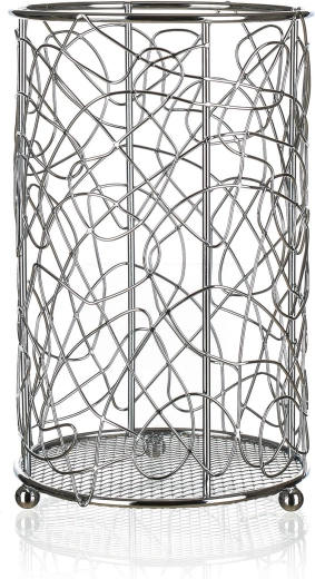 Bestekhouder VANITY, chroom, diameter 11 cm, hoogte 18 cm