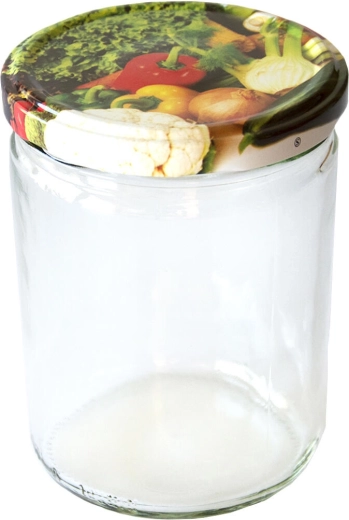 Weckpotten 440 ml TWIST 82 met deksels, mix van decoraties (8 stuks)