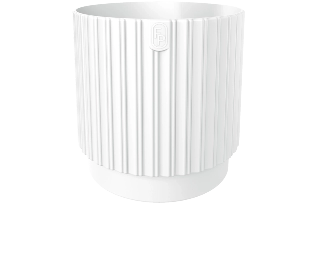 Bloempot MIKA Cyli Petit ECO Recycled 18 cm wit