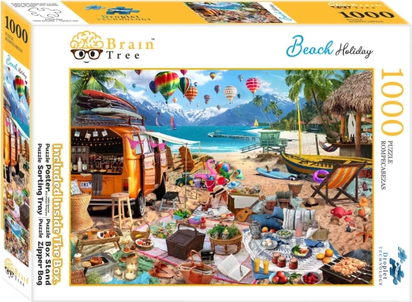 Puzzle BRAIN TREE vakantie op het strand – 1000 stukjes