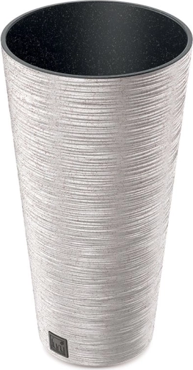 Bloempot Furu Slim Eco Wood 30 cm wit