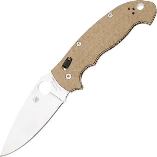 Vouwmes Spyderco Manix 2 XL Bruin, CPM Cru-Wear, Micarta, satijn 9,8 cm