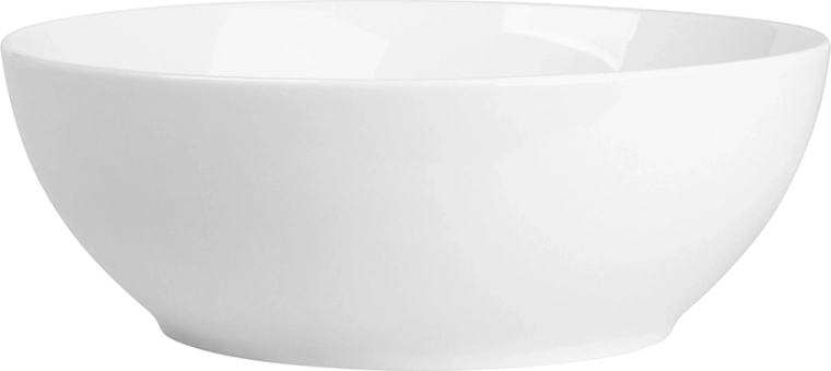 MariaPaula Klasyka klassieke witte porseleinen slakom rond 23 cm 1750 ml