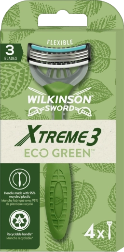 Wilkinson Sword Xtreme3 Eco Green wegwerpscheermesjes 4 stuks
