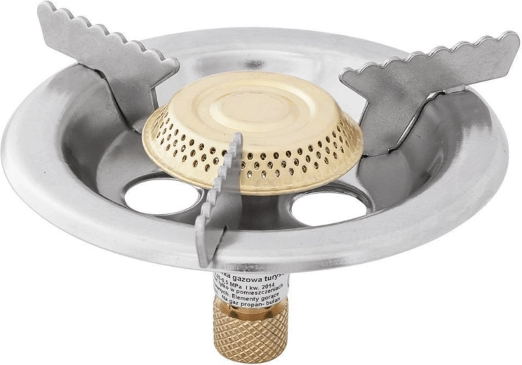 Draagbare gasbrander op patroon met één brander