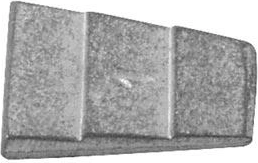 Metalen borgwig 21 × 25 mm (20 stuks)