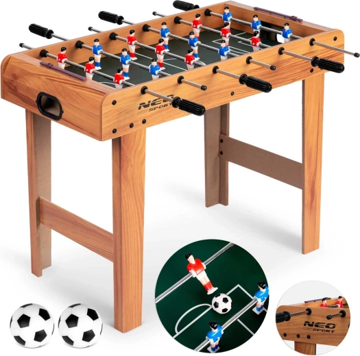 NEO SPORT tafelvoetbal van hout 70 × 37 × 62 cm