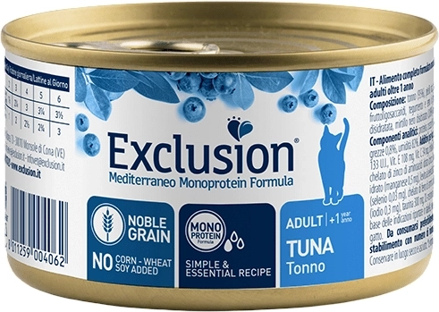 Exclusion Adult Cat natvoer voor katten met tonijn 85 g