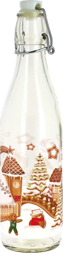Glazen fles met beugelsluiting 540 ml Peperkoekdorp