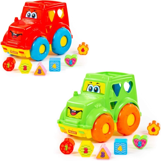 Kindertractor met vormenstoof Polesie - 1 stuk