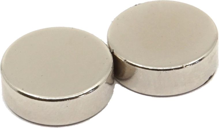 Neodymi­um cilinder 15 × 5 mm (2 stuks)