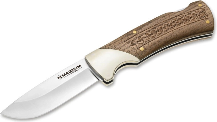 Magnum Woodcraft zakmes 8,8 cm, houten handgreep