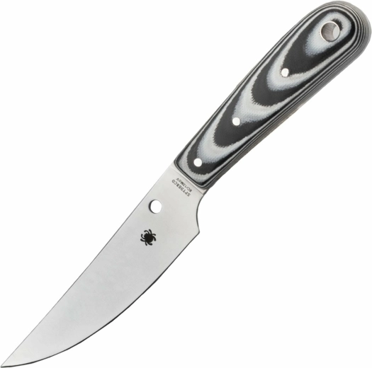 Spyderco Bow River outdoormes 11 cm G10 met lederen schede