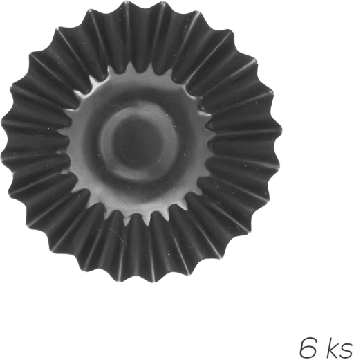 Metalen vormpjes voor tartelettes 5,5 cm (6 stuks)
