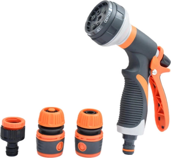 Sproeipistool met 8 functies soft + accessoires