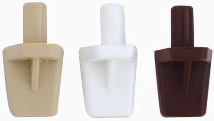 Kunststof plankdragers in witte kleur (verpakking 100 stuks)