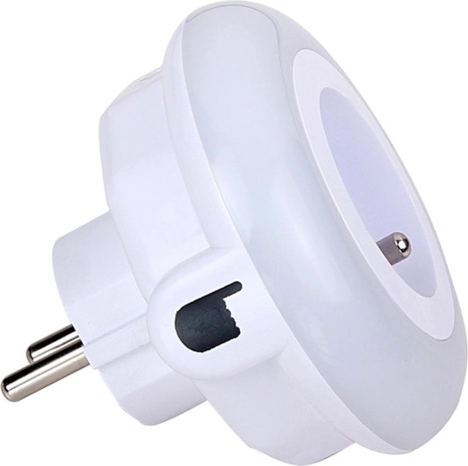 LED-nachtlampje voor in het stopcontact met doorvoerstopcontact RETLUX